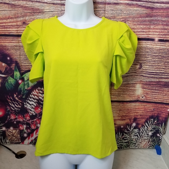 Shein,  green women blouse,  size XS. - Picture 7 of 8